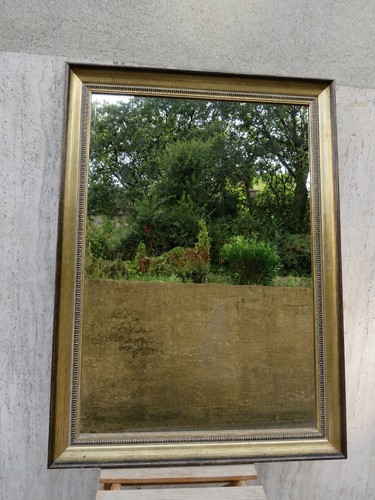 Vecchio specchio con cornice - con,
