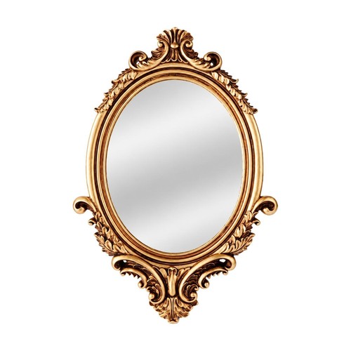 Specchio con cornice dorata - specchio,