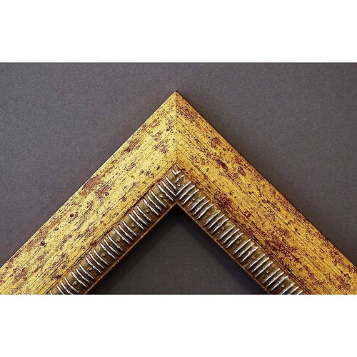 Specchiera dorata 70 - 70, con