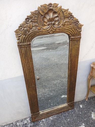 Specchiera legno dorata con - legno,
