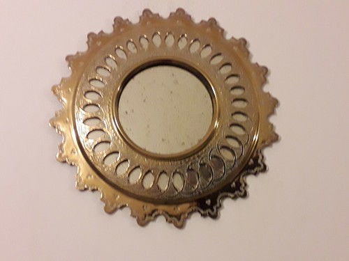 Specchio rotondo con cornice - specchio,