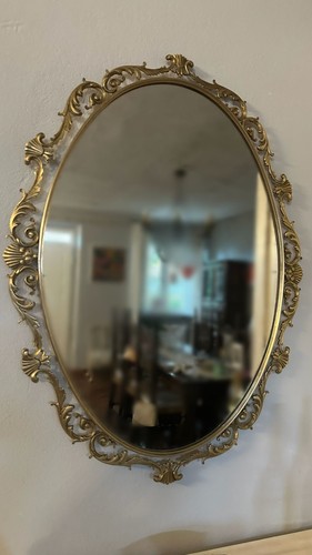Specchio ovale vintage 70 - specchio,