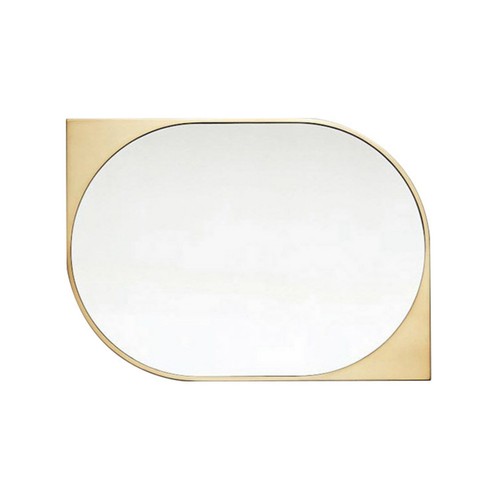 Specchio asimmetrico dorato - asimmetrico,