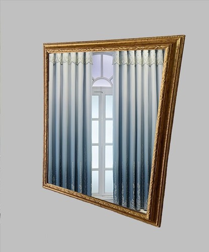 Specchio con cornice legno - specchio,