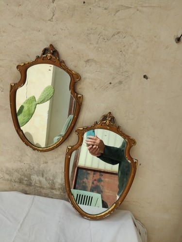 Coppia specchi antichi con - specchi,