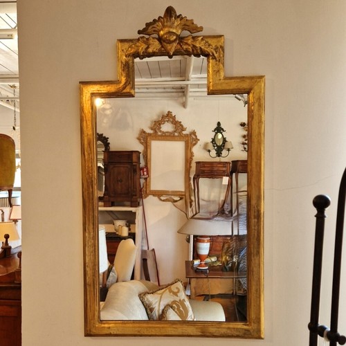 Specchio con cornice legno - specchio, in